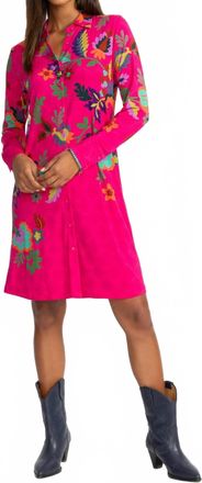Johnny Was Janie Favorite Shirt Dress In Verney Pink