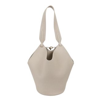 Khaite Shoulder Bags, female, Beige, Size: ONE SIZE Lotus Mini Tote
