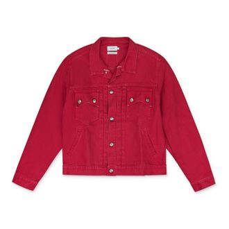 Rhude Red Denim Jacket