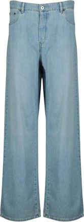 Miu Miu Wide Jeans - Dames - Loose Fit Jeans - Blauw - W28 - Katoen - Jeans
