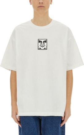 Obey White Graphic Crew Neck T-Shirt