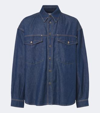 Versace Medusa denim overshirt