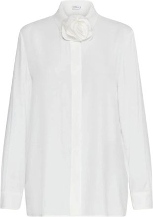 Marella Cr&ecirc;pe de Chine Blouse - Dames - Blouses & Shirts - Wit - Maat: M Zijde