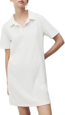 Mango Terry Cloth Polo Nightgown in White at Nordstrom Rack, Size Small