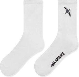 Axel Arigato Bee Bird Tube Socks in White at Nordstrom, Size Medium