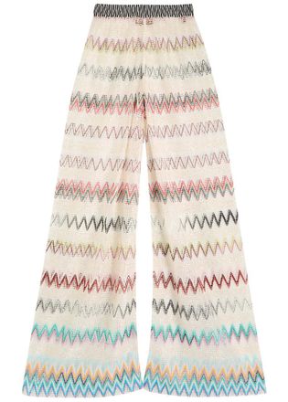 Missoni Zigzag Intarsia Open-knit Trousers - Multicoloured - 46 (UK16 / XL)