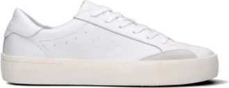 Sun 68 Street Leather Sneaker - Heren - Sneakers - Wit - 44 EU - Katoen - Schoenen