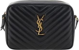 Saint Laurent Lou Camera Bag - Dames - Schoudertassen - Zwart - ONE Size - Leer - Tassen
