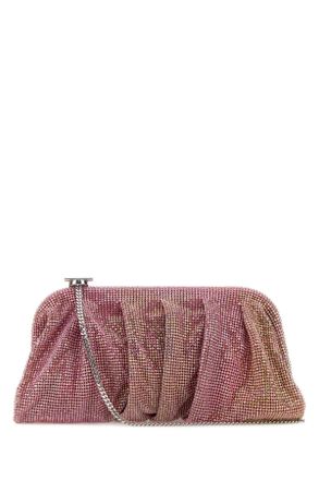 Benedetta Bruzziches Embellished Fabric Large Venus Clutch