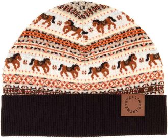 Stella McCartney Stella Mc Cartney Embroidered Wool Beanie Hat