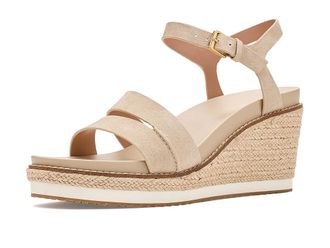 Cole Haan Cloudfeel Ronnie Espadrille Womens Sandals Light Sesame Suede/Natural : 10.5 B - Medium, Leather
