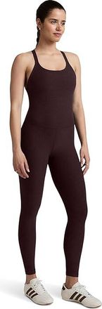 Beyond Yoga Spacedye Play The Angles Bodysuit Womens Jumpsuit & Rompers One Piece Dark Chocolate Heather : XL (US Womens 14-16)