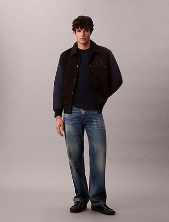 Calvin Klein Nylon katoenen varsity bomberjack