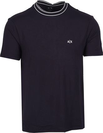 A|X Armani Exchange Mens T-SHIRT DEEP NAVY Cotton - Size Medium