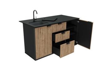 Keter Mueble Compact Outdoor Kitchen Para Barbacoa Marron De Resina Keter Para Jardin