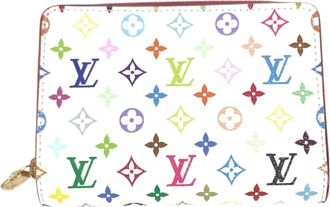 Louis Vuitton Pink White Monogram Multicolore Wallet (Bi-Fold) (Pre-Owned)