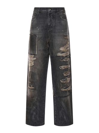 Amiri Carpenter Repaired Baggy Jeans