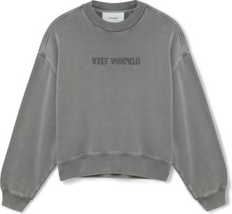 Axel Arigato Distort Washed Sweatshirt - Dames - Sweatshirts - Grijs - L - Katoen - Hoodies & sweatvesten