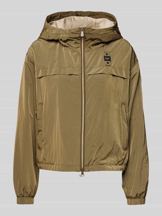 Blauer Jacke mit Zweiwege-Rei&szlig;verschluss Modell BURRAGE in Oliv, Gr&ouml;&szlig;e L