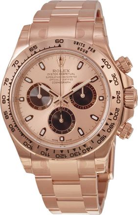 Rolex Cosmograph Daytona Rose Dial 18K Everose Gold Oyster Bracelet Automatic Mens Watch 116505PSO