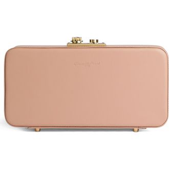 Gianvito Rossi Val&igrave; Clutch in Pink Leather at Nordstrom, Size Small