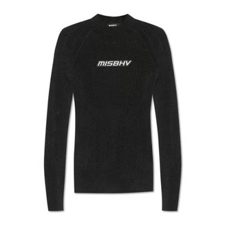 Misbhv Blouses, female, Black, Size: L/XL Long Sleeve Top