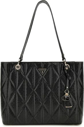 Guess Zwarte Betula Satchel Schoudertas - Dames - Shoppers - Zwart - ONE Size - Tassen