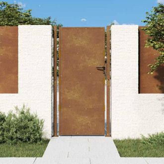 vidaXL Vidaxl - Puerta De Jard&iacute;n Acero Corten 105x205 Cm
