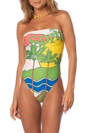 Maaji Ohana One-Piece Swimsuit in Open Green at Nordstrom Rack, Size Medium
