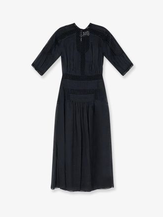 Isabel Marant Vestito Pamena in viscosa e lino con ricami - MARANT ETOILE - gender_Woman
