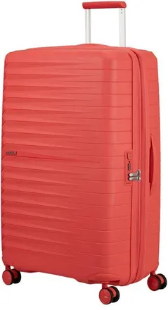 American Tourister Fastfoward Expandable Hardside 30 Checked Spinner in Sunset Coral at Nordstrom