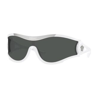 Versace Dark Grey Shield Unisex Sunglasses VE4475 314/87 42
