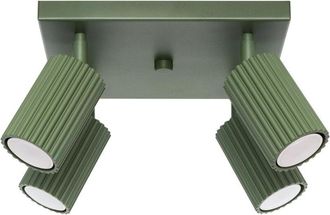 Wonderlamp Plaf&oacute;n Moto Verde, 4 Luces