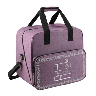 OEM Estuche De Transporte, Nailon Reforzado, Interior Acolchado, Bolsillo Con Cremallera, Para M&aacute;quina De Coser Est&aacute;ndar