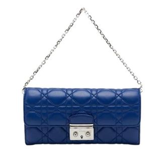 Dior Pre-owned Promenade Wallet on Chain - - Pre-owned - Donna - Blu - ONE SIZE