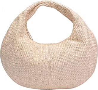 Moda Luxe Farrah Straw Hobo Bag In Cream
