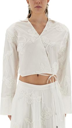 Rotate Wrap-Around Shirt Top-Donna