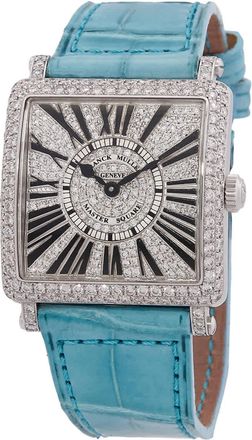 Franck Muller Master Square Color Dreams Quartz Diamond Watch 6002 L QZ D CD OG