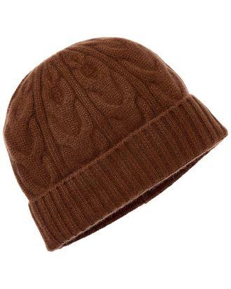 Bruno Magli Cable Cuffed Cashmere Hat