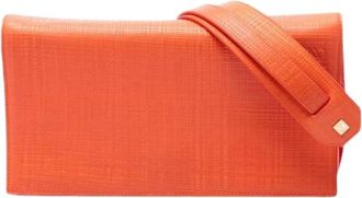 Loewe Pre-owned Crossbody Bag - Dames - Vintage Schoudertas - Oranje - ONE Size - Leer - Vintage