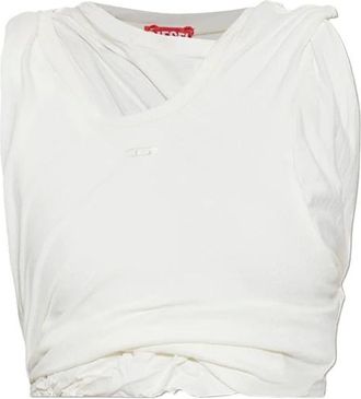 Diesel Dames, Tops, Wit, Maat: XS Katoen