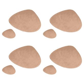 OEM Alfombra De Comedor De Cuero Resistente En Color Blanco Caqui