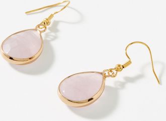 Simons Womens Translucent stone earrings