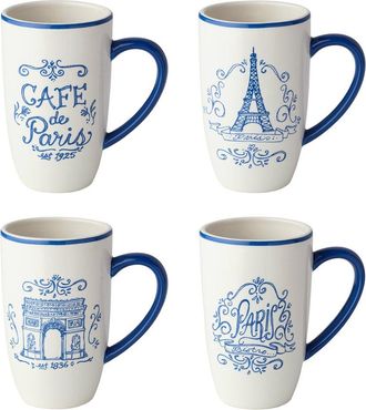 Certified International Bistro Set Of 4 Mugs