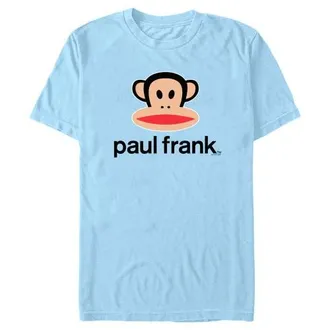 Paul Frank Mens Paul Frank Logo Julius Black Graphic T-Shirt in Light Blue at Nordstrom, Size Xxx-Large