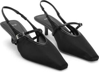 Mango Slingback Mule in Black at Nordstrom, Size 6.5Us