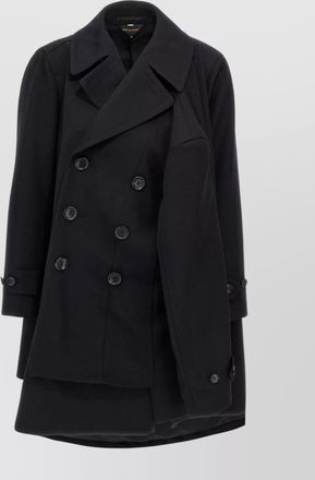Comme Des Garçons double-breasted coat 4 sleeves