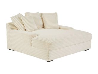 Vente-Unique Div&aacute;n de 2 plazas de pana en color beige ESARTO de Pascal Morabito