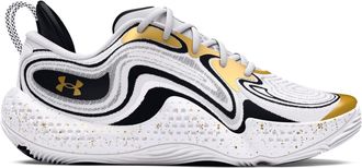 Under Armour Mens Spawn 6 Basketball Trainers in White - Size UK 7.5