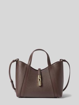 Furla Handtasche mit Applikation Modell GOCCIA in Dunkelbraun, Gr&ouml;&szlig;e 1